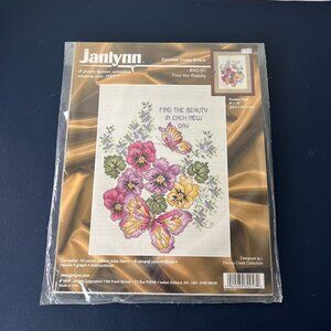 Janlynn Counted Cross Stitch Kit Find The Beauty In Each New Day 80-57 9" X 12"